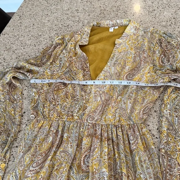 Elan Paisley Print Long Sleeve Dress - Picture 3 of 6